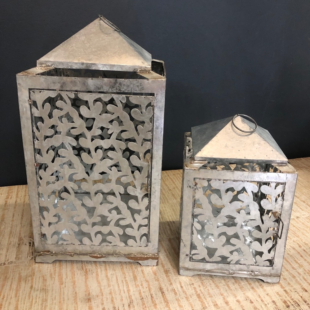 Set of Two Garden Lanterns by Jeremie